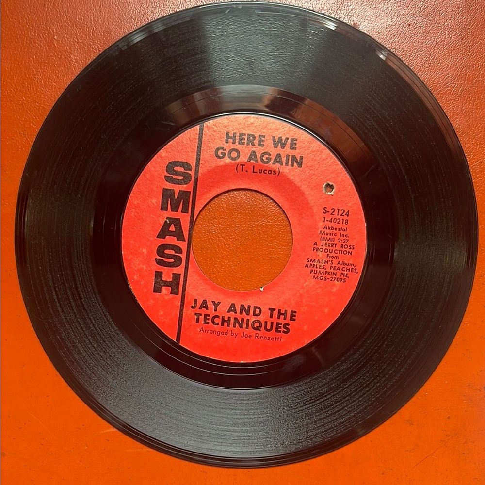 Jay and the Techniques Vinyl Record 45 rpm